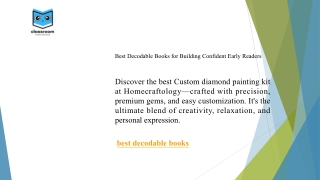 Best Decodable Books for Building Confident Early Readers