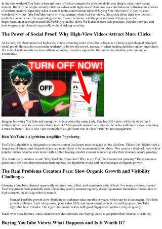 The Psychology Behind Why People Actually Click on High-View Videos