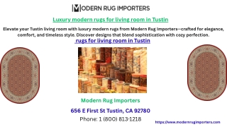 Luxury modern rugs for living room in Tustin