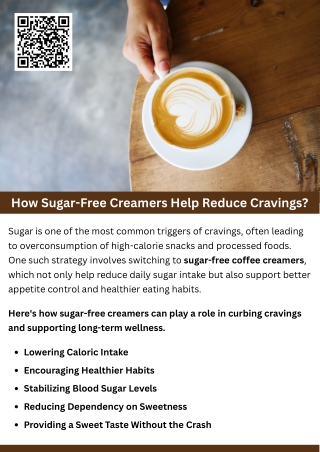How Sugar-Free Creamers Help Reduce Cravings?