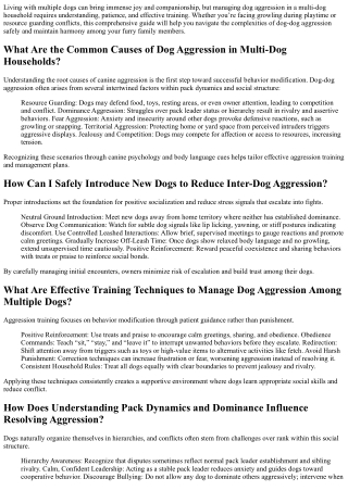 How Do I Deal with Dog Aggression in Multi-Dog Households in 2025?