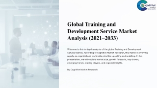 Global Training and Development Service Market Report 2025 and its size share and dynamics