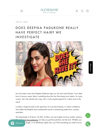 Does Deepika Padukone Really Have Perfect Hair? We Investigate