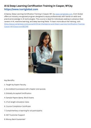 AI & DL Certification Training in Great Falls, MT