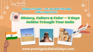 4 Days Golden Triangle Tour India – Explore Delhi, Agra & Jaipur