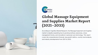 Massage Equipment and Supplies Market Report