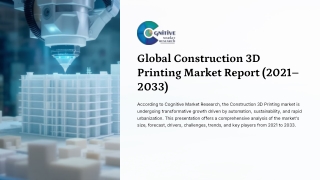 Construction 3D Printing Market Report