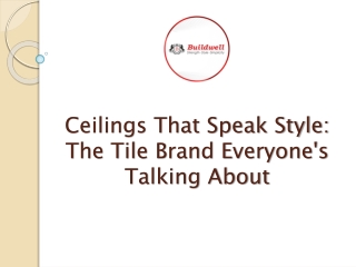 Ceilings That Speak Style The Tile Brand Everyone's Talking About