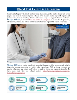 Blood Test Centre in Gurugram