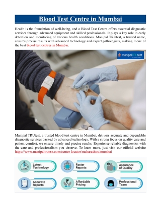 Blood Test Centre in Mumbai