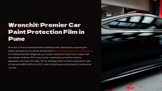 Protect Your Car’s Shine with the Best Paint Protection Film in Pune