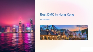 Best DMC in Hong Kong - Corporate Travel, Events, or Group Tours