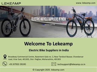Electric Bike Suppliers in India