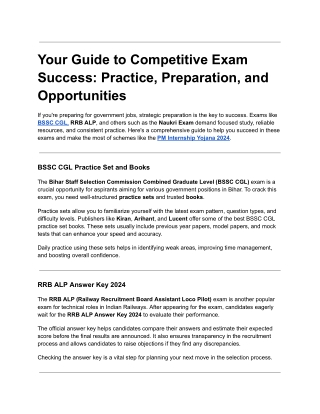 Your Guide to Competitive Exam Success_ Practice, Preparation, and Opportunities