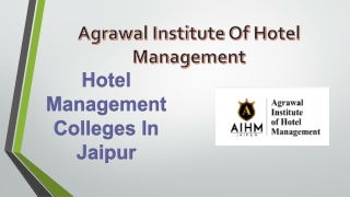 agrawal institute of hotel management