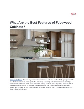 What Are the Best Features of Fabuwood Cabinets_