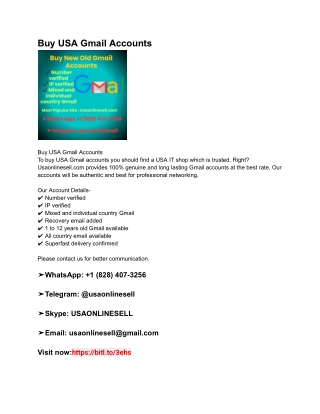 Buy Old Gmail Accounts