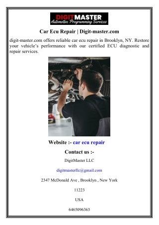 Car Ecu Repair   Digit-master.com