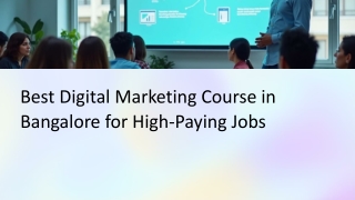 Best Digital Marketing Course Bangalore | High-Paying Jobs