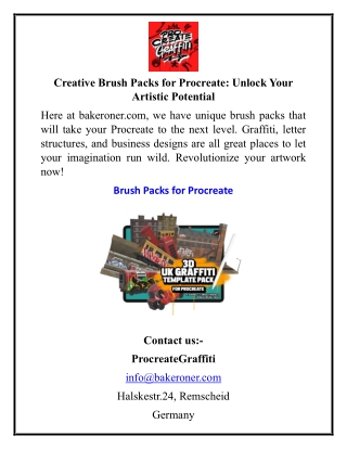 Creative Brush Packs for Procreate Unlock Your Artistic Potential