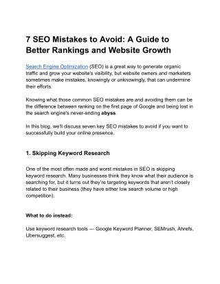 7 SEO Mistakes to Avoid_ A Guide to Better Rankings and Website Growth