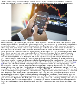 Trading Forex in Malaysia: The Insider’s Playbook for 2024