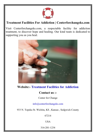 Treatment Facilities For Addiction   Centerforchangeks.com