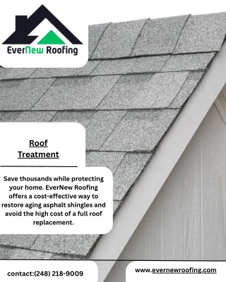 Roof Treatment Services in Michigan – Extend Roof Life with EverNew Roofing