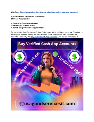 Top 5 Sites To Buy, Verified Cash App Accounts