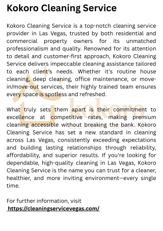Cleaning services Las Vegas