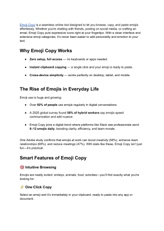 Emoji Copy_ Fast, Free Emoji Finder & Clipboard Tool