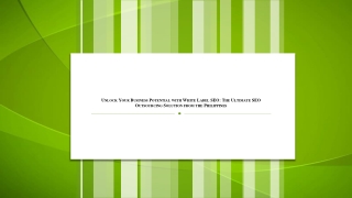Unlock Your Business Potential with White Label SEO The Ultimate SEO Outsourcing Solution from the Philippines