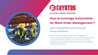 how to leverage automation for work order