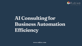 AI Consulting for Business Automation Efficiency