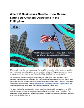 what us businesses need to know before setting