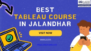 best Tableau course in Jalandhar