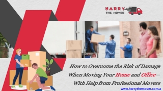 How to Overcome the Risk of Damage When Moving Your Home and Office
