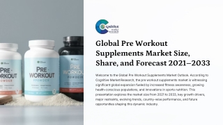 Pre Workout Supplements Market Size, Share and Forcast