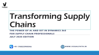 Join Dynamics 365 Supply Chain Training – Enroll