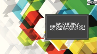 Top 10 Best THC-A Disposable Vapes of 2025 You Can Buy Online Now
