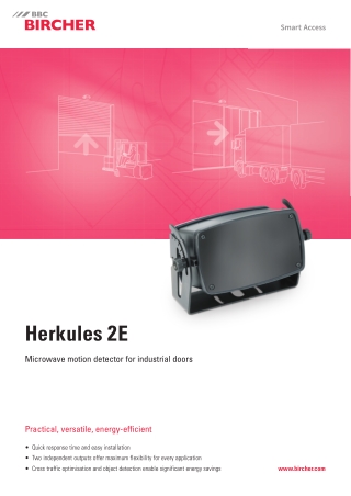 Microwave motion detector for industrial doors