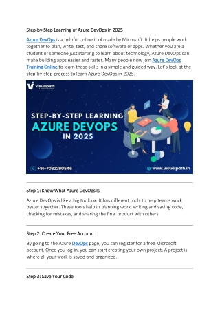 Microsoft Azure DevOps Training | Azure DevOps Course