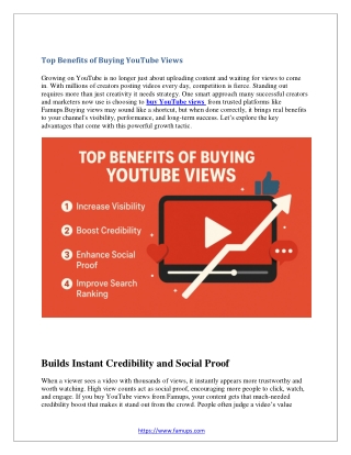 Top Benefits of Buying YouTube Views