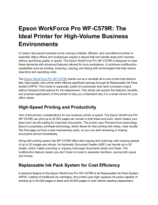 Epson WorkForce Pro WF-C579R