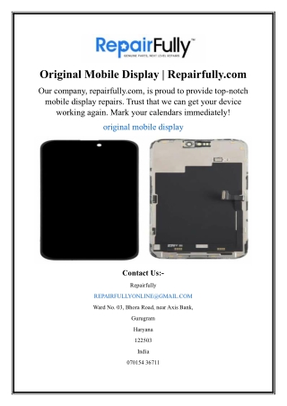original mobile display repairfully com