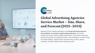 Advertising Agencies Service Market Report