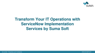 transform your it operations with servicenow