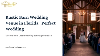 Rustic Barn Wedding Venue in Florida  Perfect Wedding