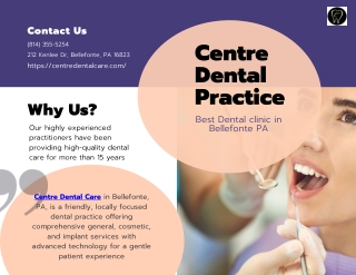 Best Dental Clinic in Bellefonte PA – Trusted Care by Centre Dental Care