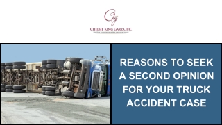 Reasons To Seek A Second Opinion For Your Truck Accident Case